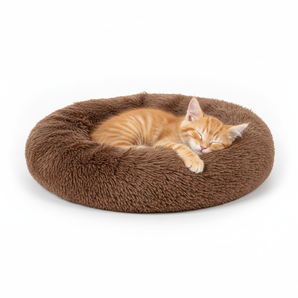 🐾 DreamNest Donut – Cama Antiestrés Tipo Donut