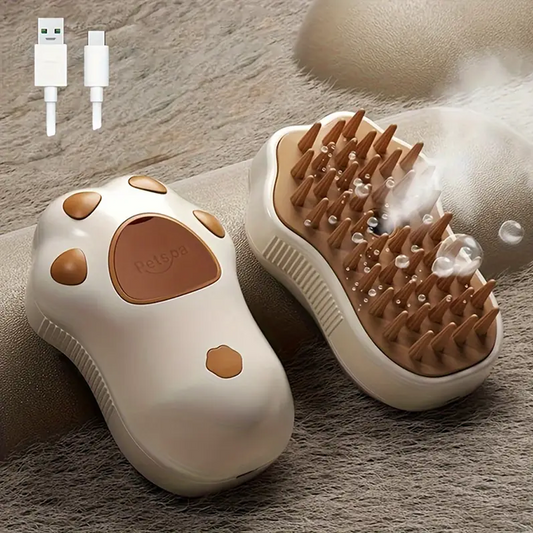 🐾  VapoPet 3 en 1 – Cepillo Vaporizador de Silicona