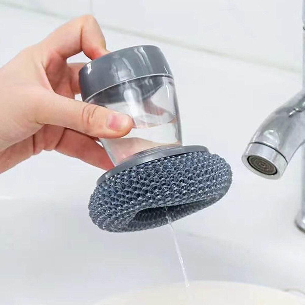 🧼 Scrubly® DuoClean – Esponja 2 en 1 con Dispensador de Jabón