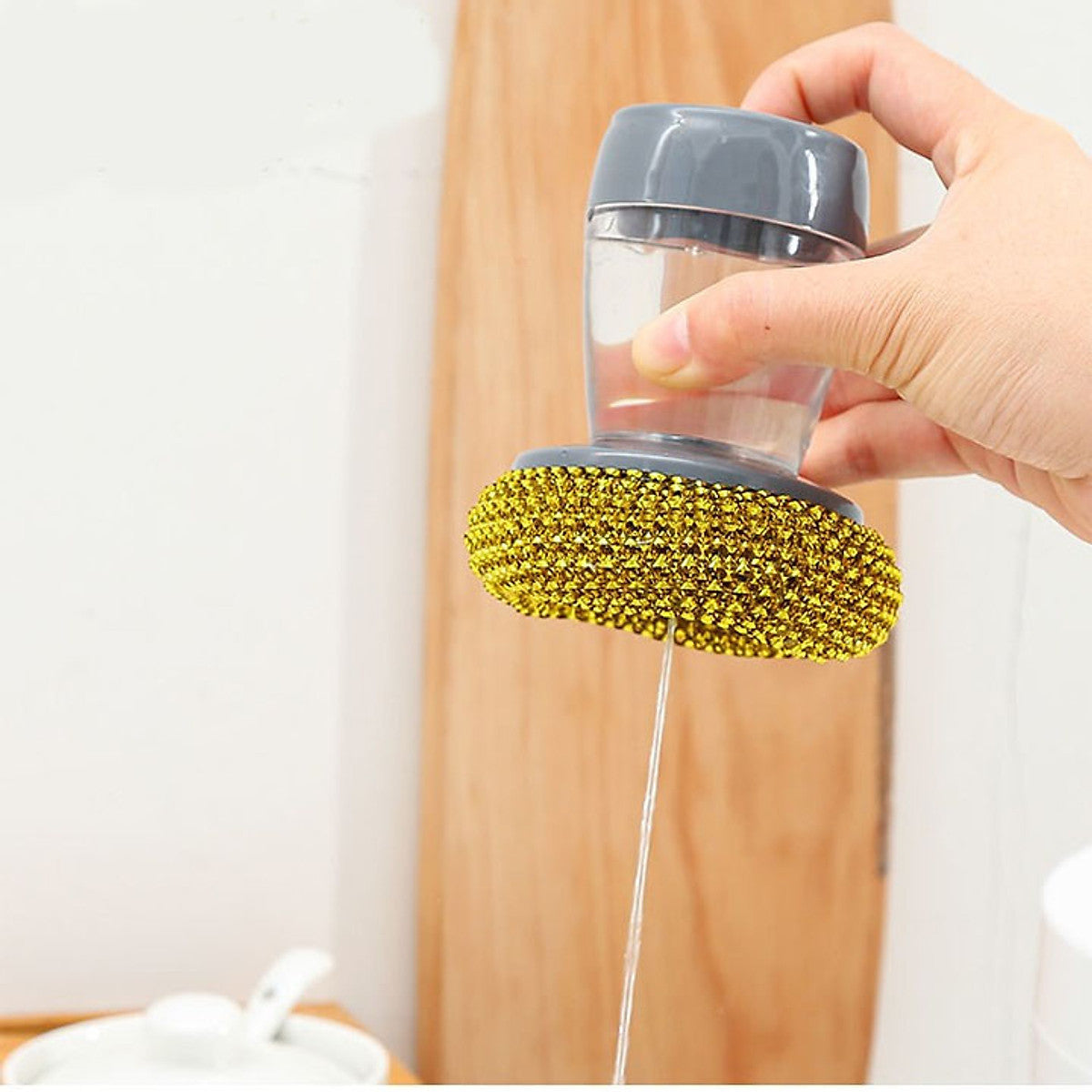 🧼 Scrubly® DuoClean – Esponja 2 en 1 con Dispensador de Jabón